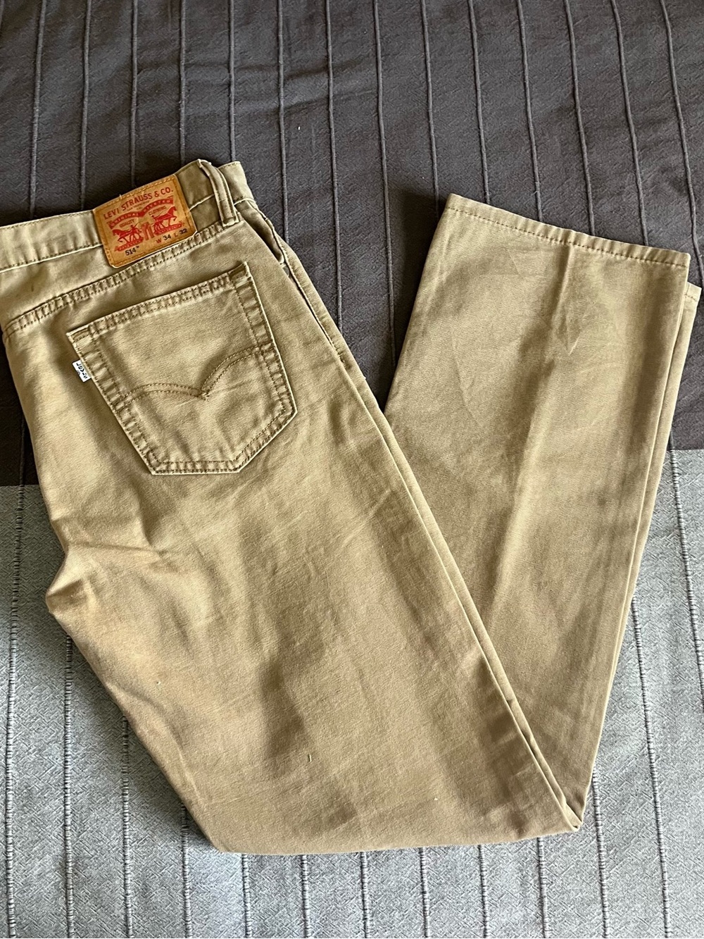 Levi's Men's Straight Khaki/Tan Jeans